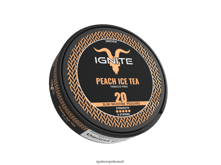 684H28173 IGNITE أكياس النيكوتين شاي مثلج بالخوخ - Ignite Vape Shop