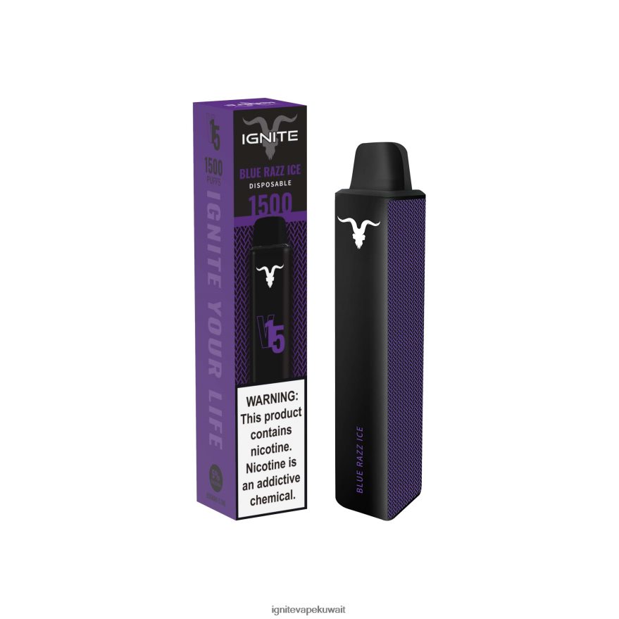 684H28107 IGNITE V15 قلم vape الجليد الأزرق - Ignite Pods for Sale