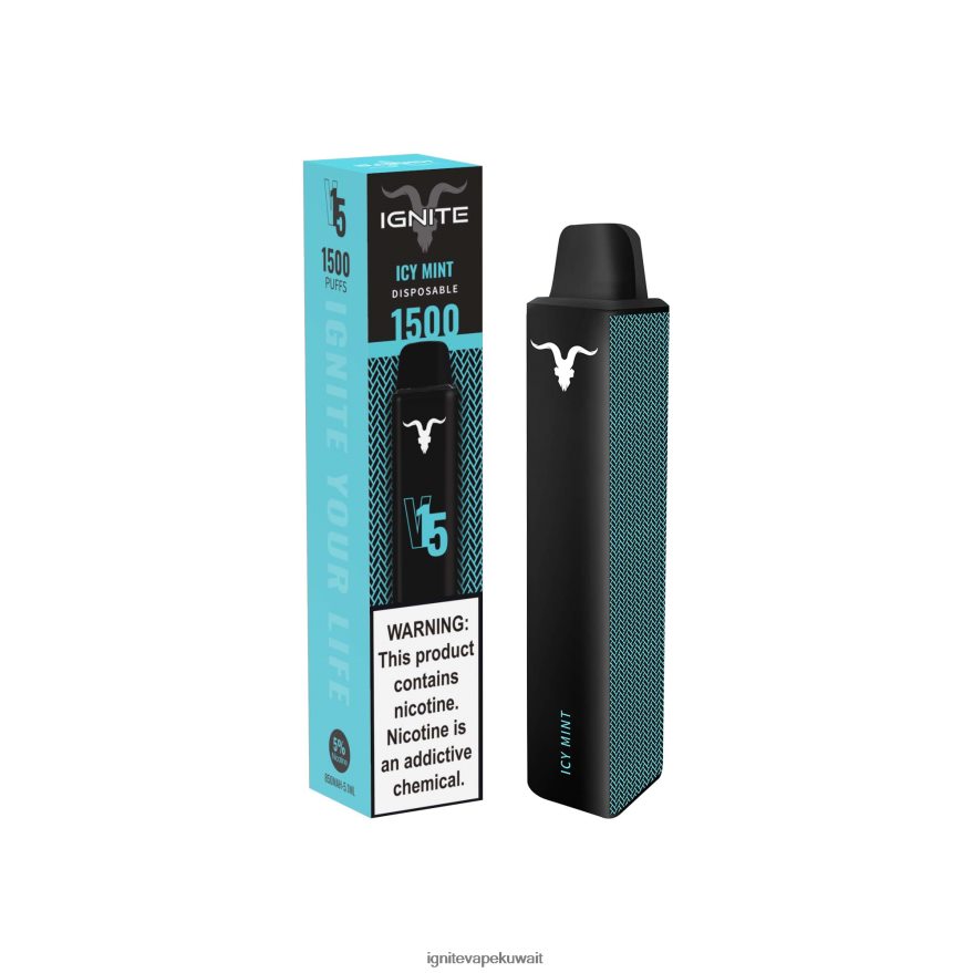 684H28113 IGNITE V15 قلم vape النعناع الجليدي - Ignite Vape Shop