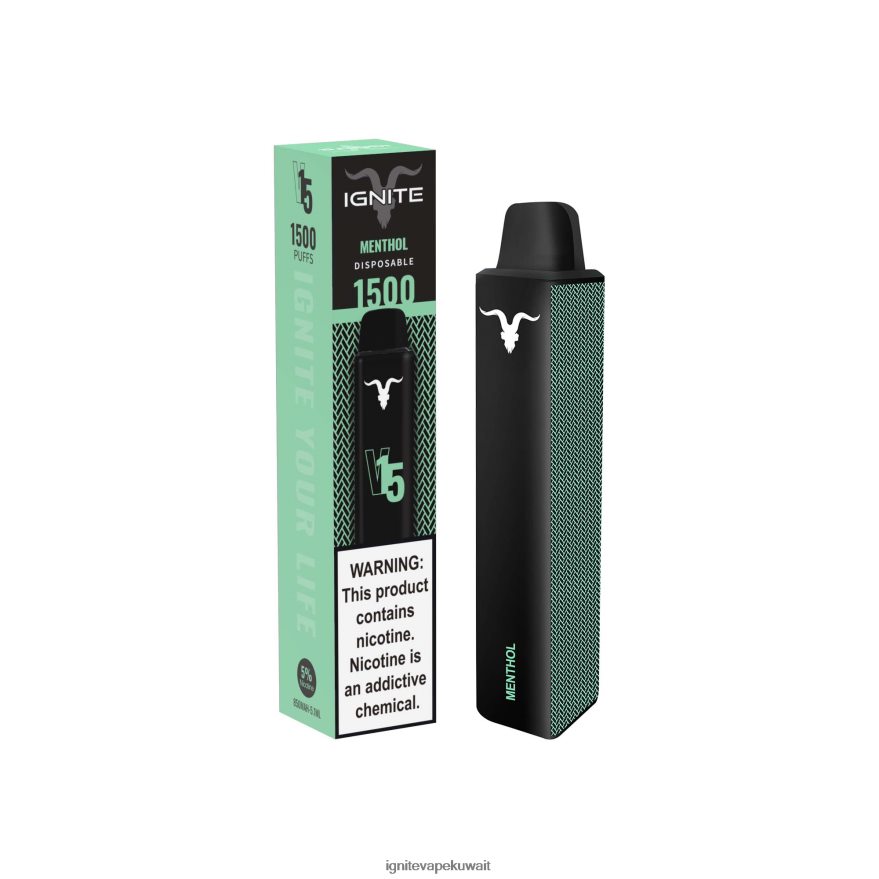 684H28114 IGNITE V15 قلم vape المنثول - Ignite Vape Price