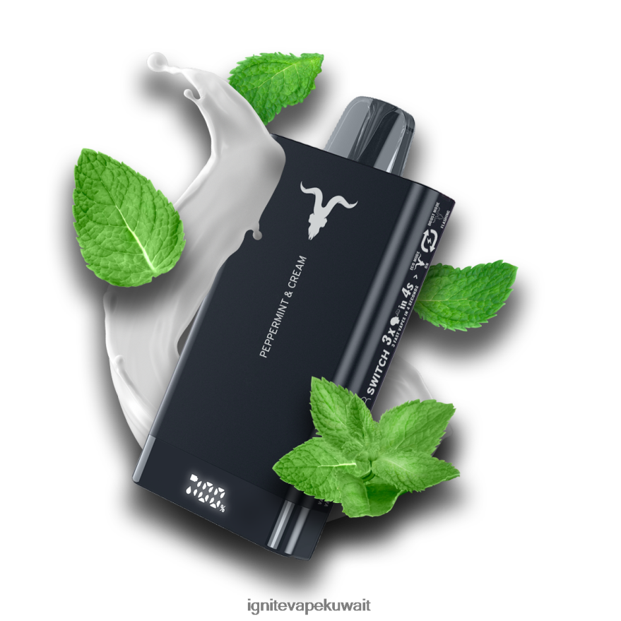684H2873 IGNITE V150 قلم vape النعناع والقشدة - Ignite Vape Shop