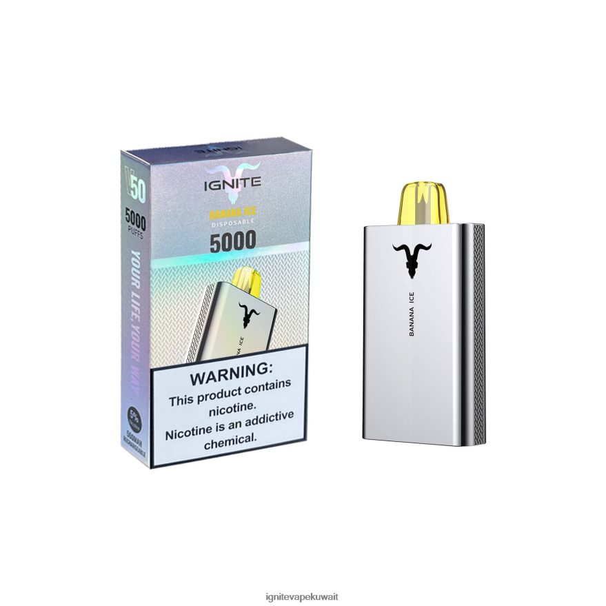 684H28153 IGNITE V50 قلم vape جليد الموز - Ignite Vape Shop
