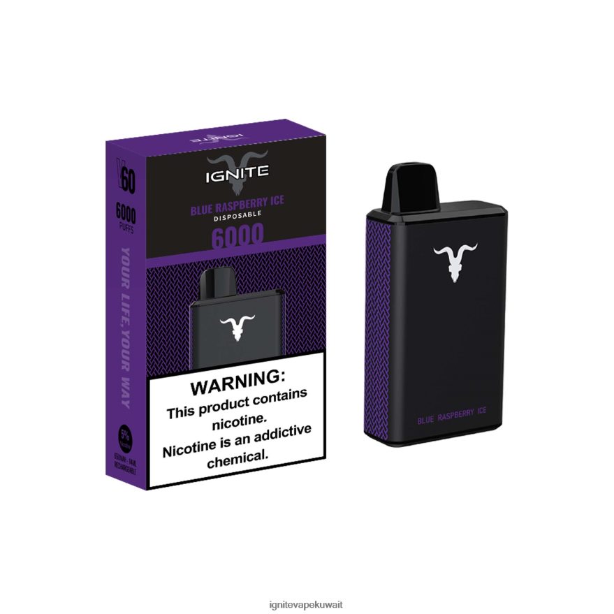 684H2830 IGNITE V60 قلم vape جليد التوت الأزرق - Ignite Disposable Vape