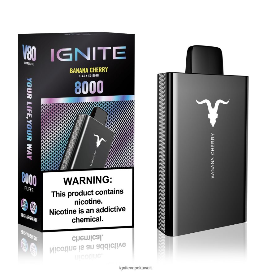 684H285 IGNITE V80 قلم vape الكرز الموز - Ignite Vapes Review
